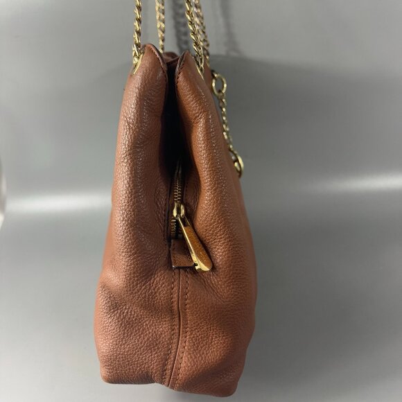 MICHAEL MICHAEL KORS JET SET LARGE CHAIN LEATHER SHOULDER TOTE BAG - Picture 4 of 14